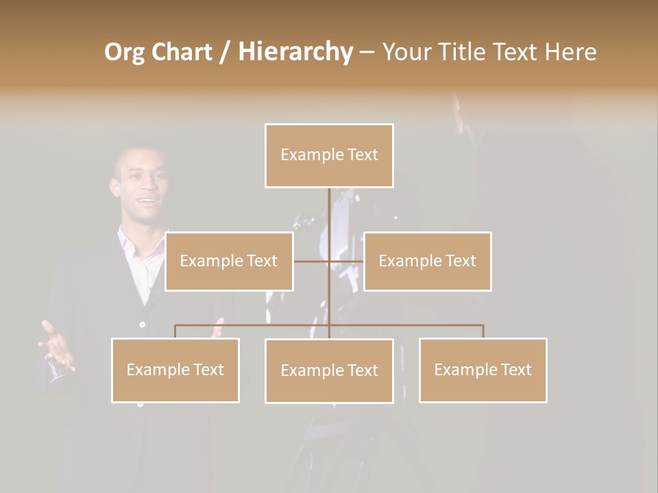 Standing Horizontal Technician PowerPoint Template