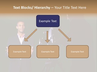 Standing Horizontal Technician PowerPoint Template