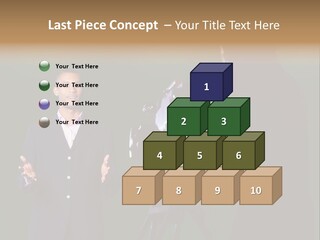 Standing Horizontal Technician PowerPoint Template