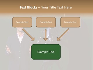 Standing Horizontal Technician PowerPoint Template