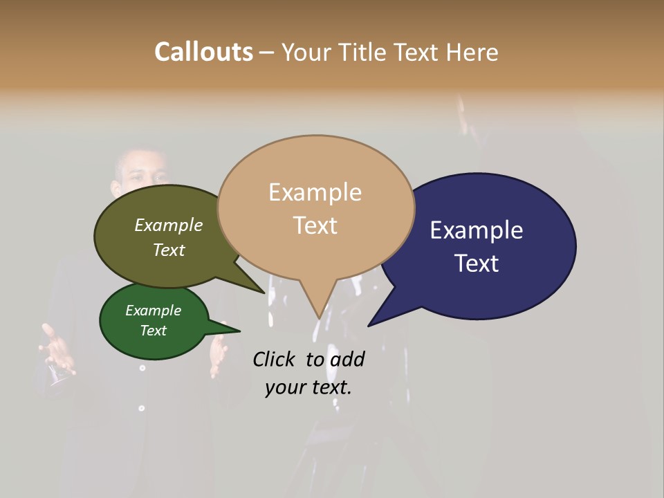 Standing Horizontal Technician PowerPoint Template