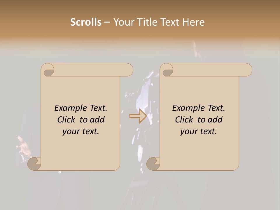 Standing Horizontal Technician PowerPoint Template