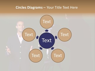 Standing Horizontal Technician PowerPoint Template