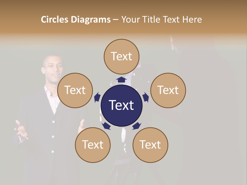 Standing Horizontal Technician PowerPoint Template