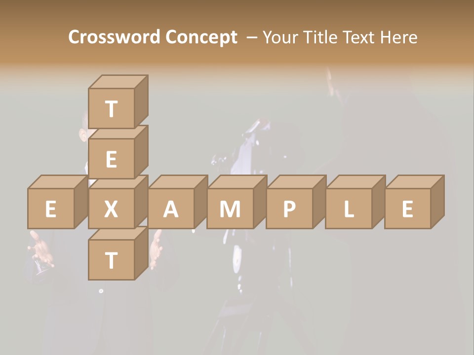 Standing Horizontal Technician PowerPoint Template