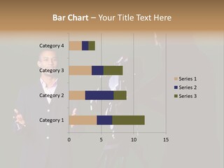 Standing Horizontal Technician PowerPoint Template