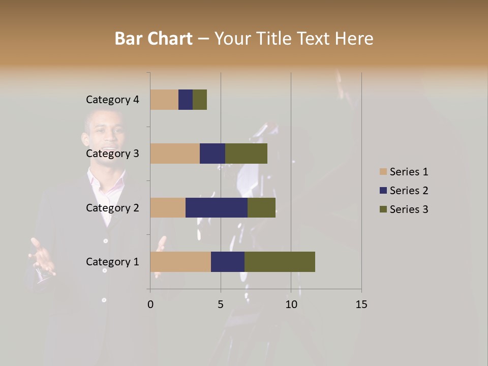 Standing Horizontal Technician PowerPoint Template