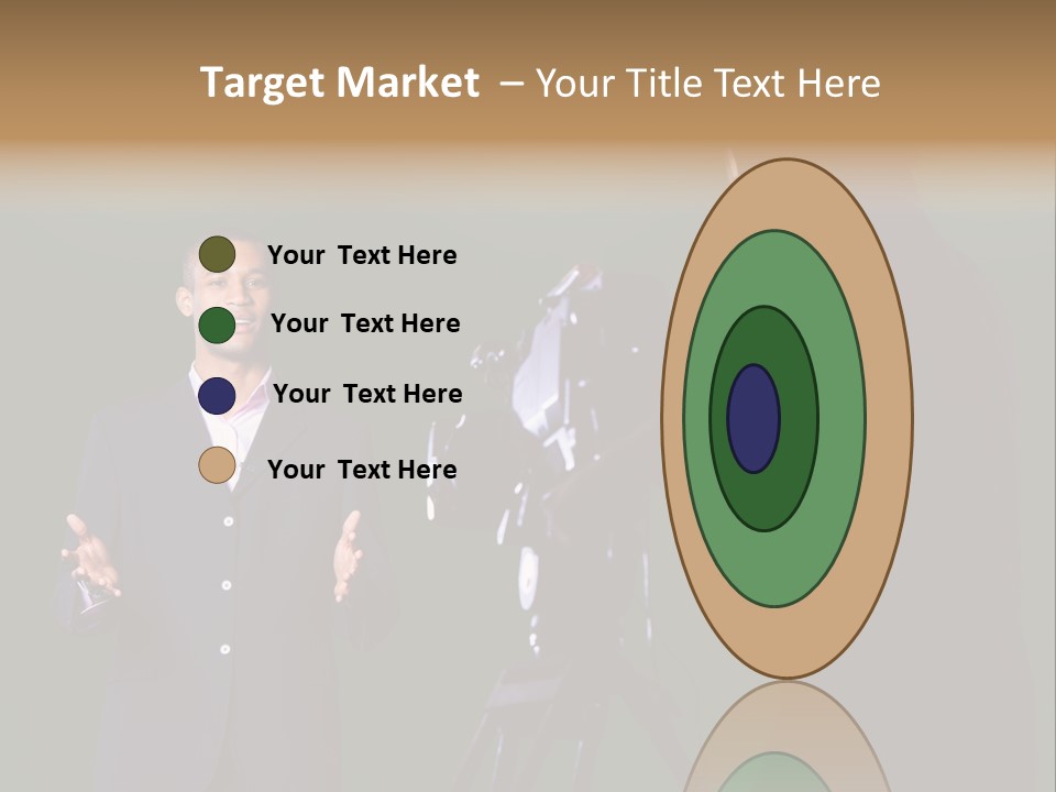 Standing Horizontal Technician PowerPoint Template