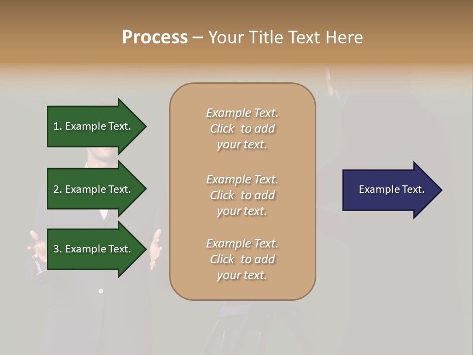 Standing Horizontal Technician PowerPoint Template