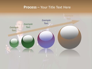 Standing Horizontal Technician PowerPoint Template