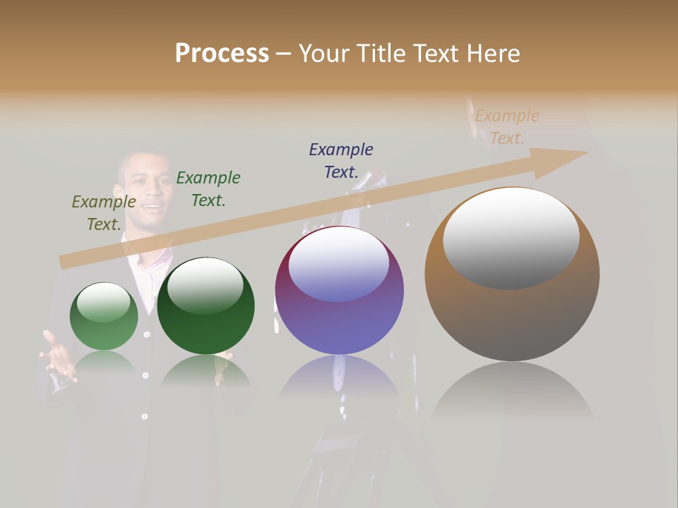 Standing Horizontal Technician PowerPoint Template