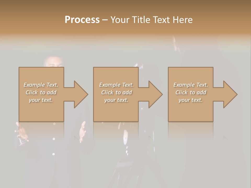 Standing Horizontal Technician PowerPoint Template