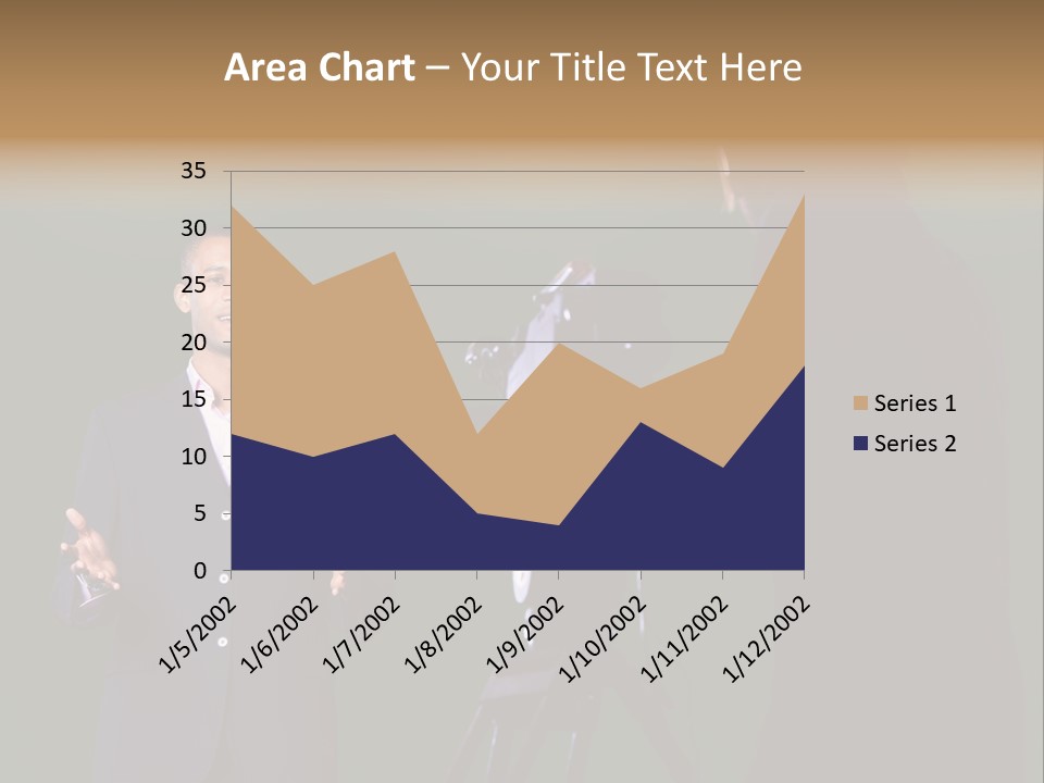 Standing Horizontal Technician PowerPoint Template