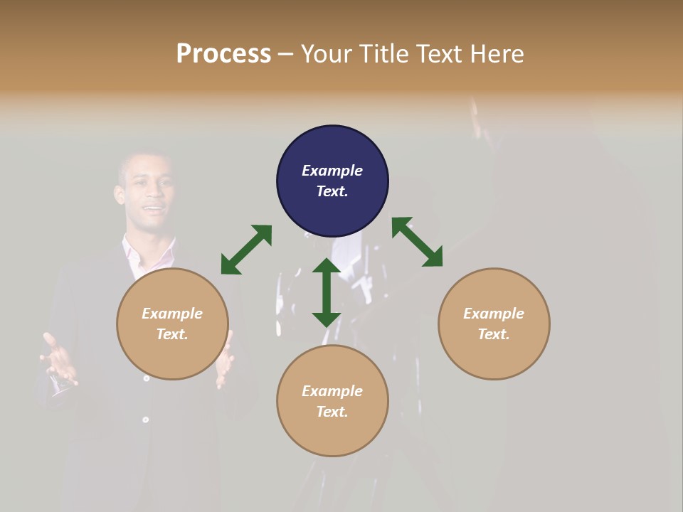 Standing Horizontal Technician PowerPoint Template