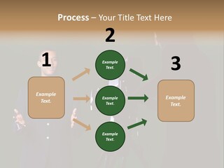 Standing Horizontal Technician PowerPoint Template