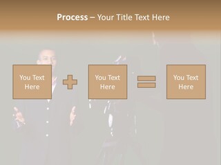 Standing Horizontal Technician PowerPoint Template