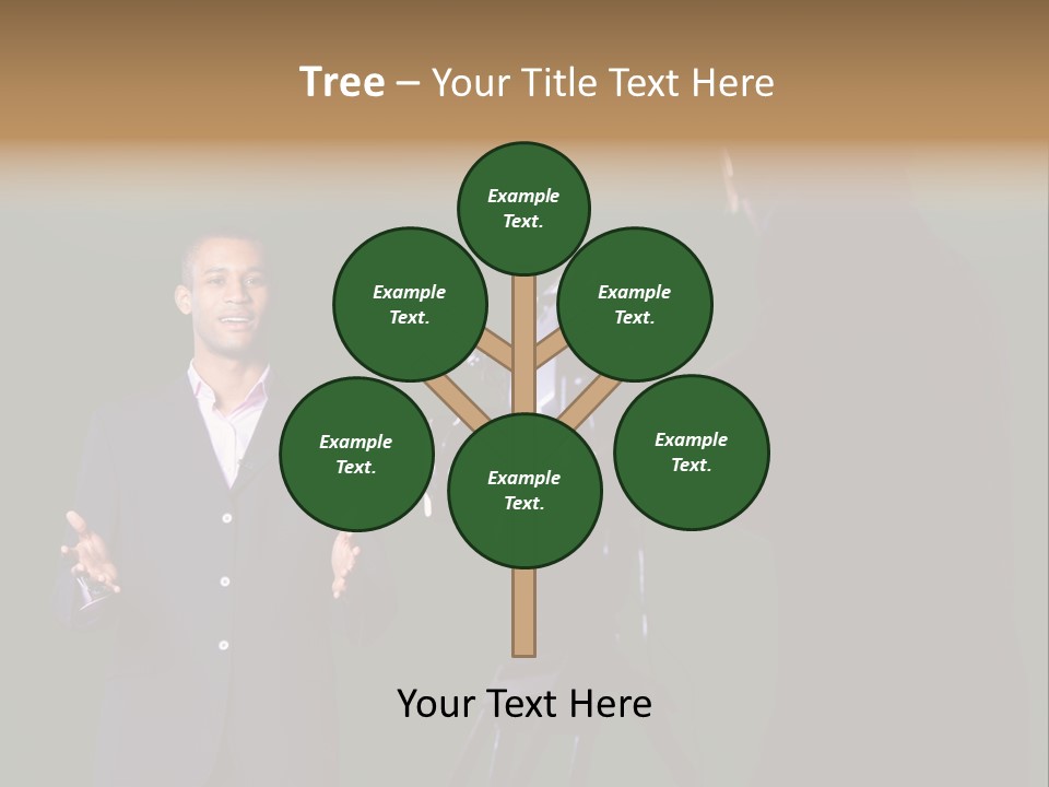 Standing Horizontal Technician PowerPoint Template