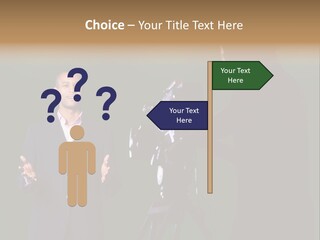 Standing Horizontal Technician PowerPoint Template