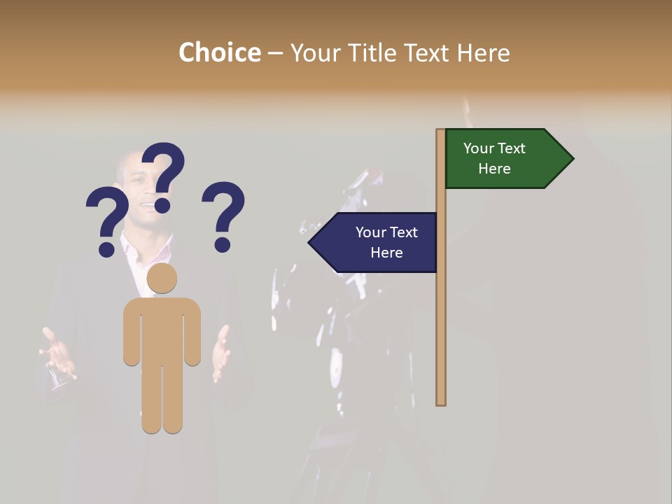 Standing Horizontal Technician PowerPoint Template