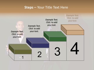 Standing Horizontal Technician PowerPoint Template