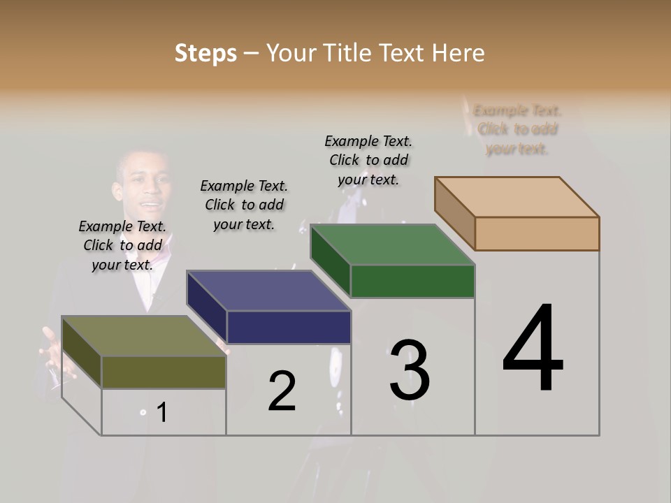 Standing Horizontal Technician PowerPoint Template