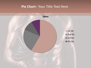 Caucasian Studio Muscular PowerPoint Template