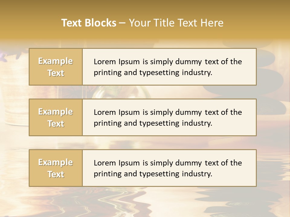 A Vase With Flowers And Rocks On A Table PowerPoint Template