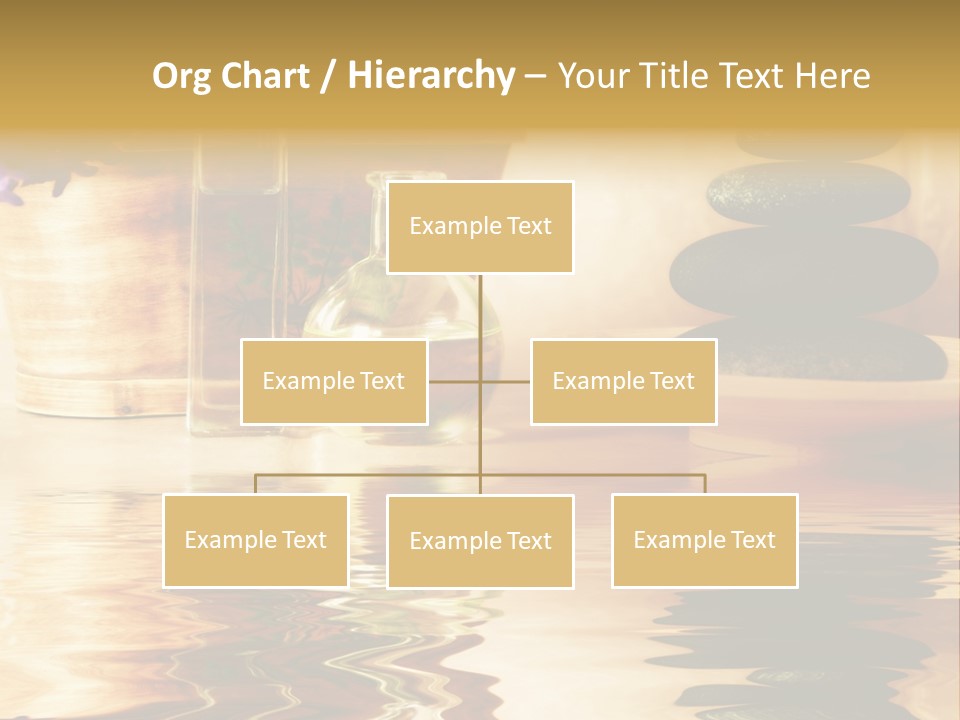 A Vase With Flowers And Rocks On A Table PowerPoint Template