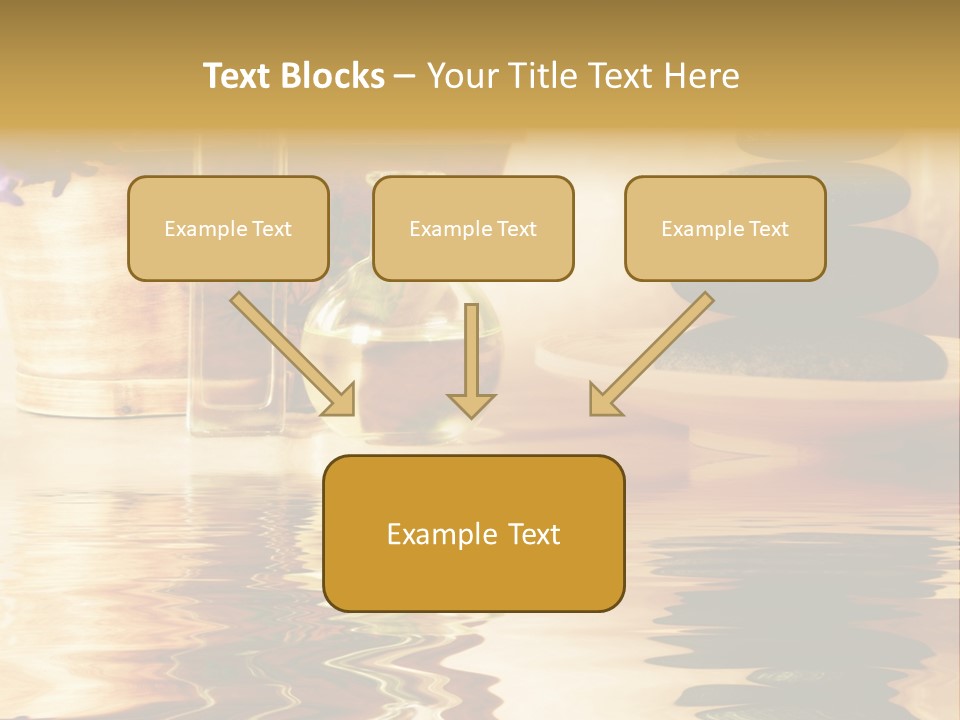 A Vase With Flowers And Rocks On A Table PowerPoint Template