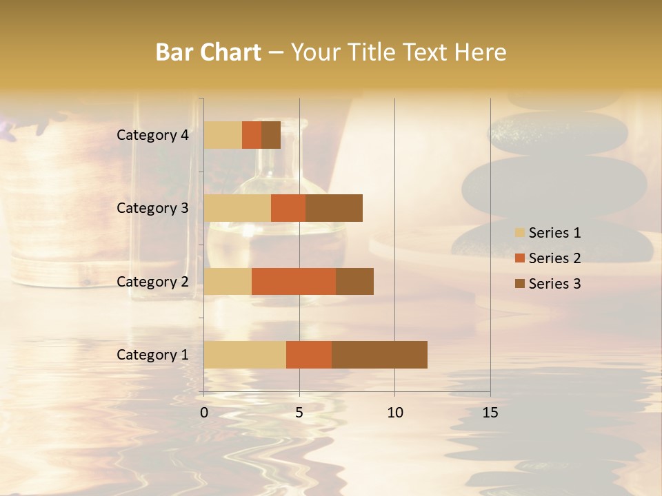 A Vase With Flowers And Rocks On A Table PowerPoint Template