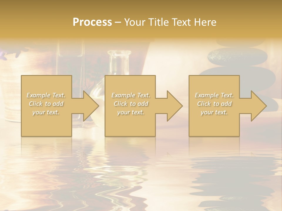 A Vase With Flowers And Rocks On A Table PowerPoint Template