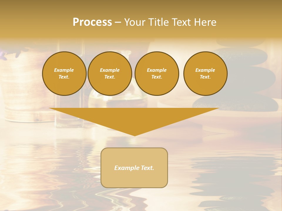 A Vase With Flowers And Rocks On A Table PowerPoint Template