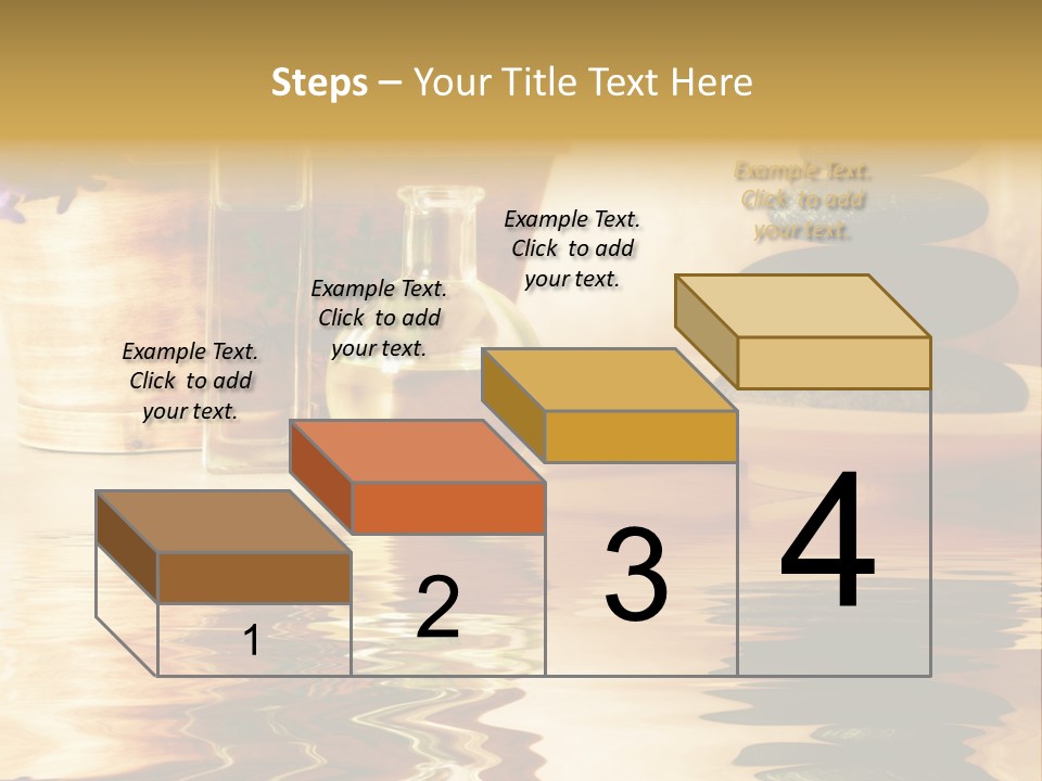 A Vase With Flowers And Rocks On A Table PowerPoint Template