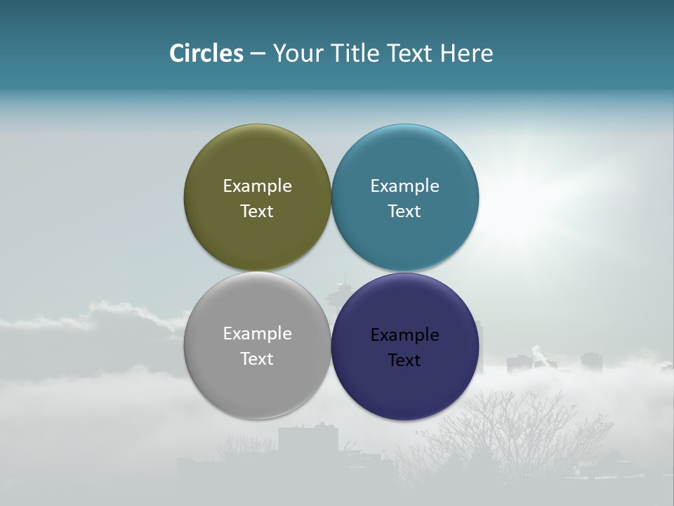 Space Needle Seattle Blue PowerPoint Template