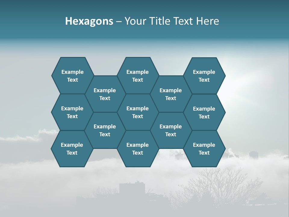 Space Needle Seattle Blue PowerPoint Template