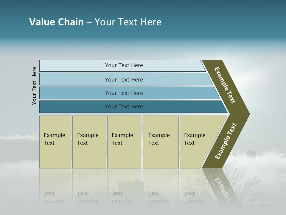 Space Needle Seattle Blue PowerPoint Template