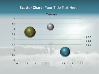 Space Needle Seattle Blue PowerPoint Template