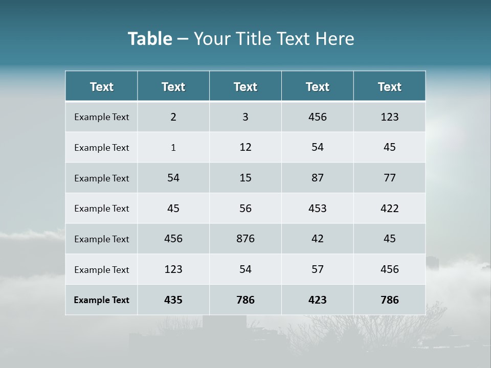 Space Needle Seattle Blue PowerPoint Template