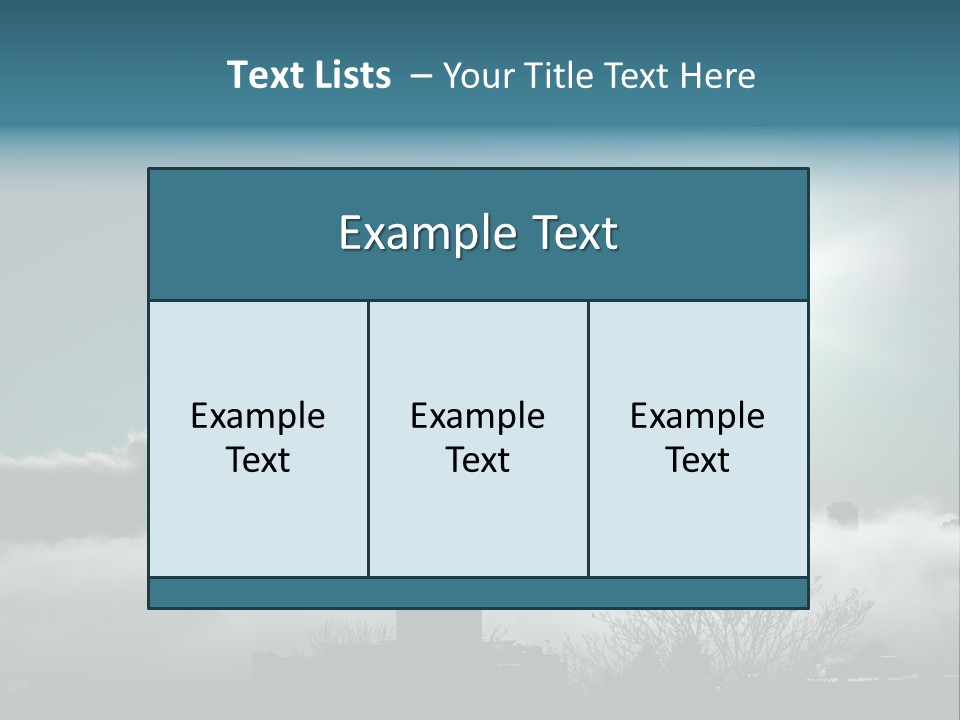 Space Needle Seattle Blue PowerPoint Template