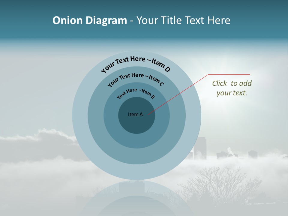 Space Needle Seattle Blue PowerPoint Template