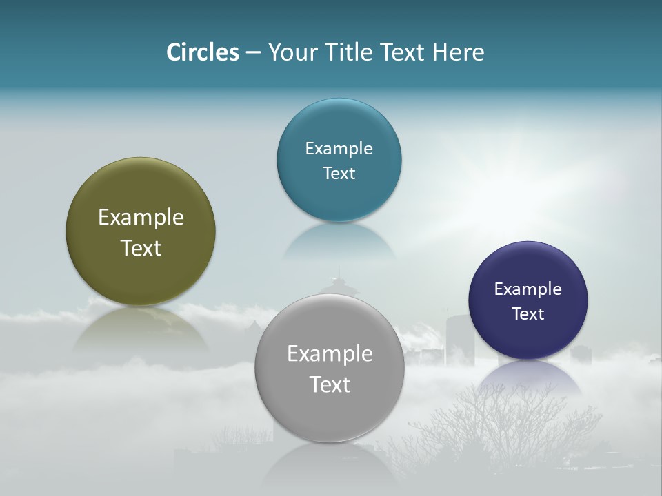 Space Needle Seattle Blue PowerPoint Template