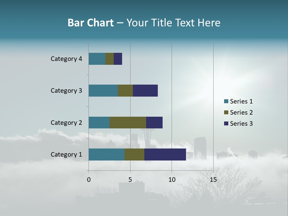 Space Needle Seattle Blue PowerPoint Template