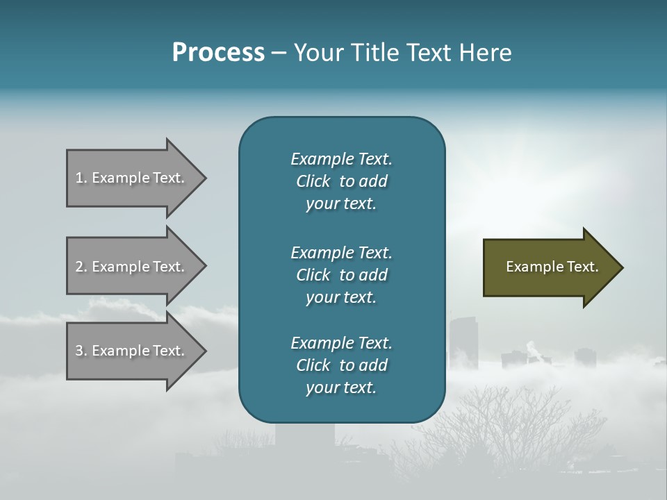 Space Needle Seattle Blue PowerPoint Template