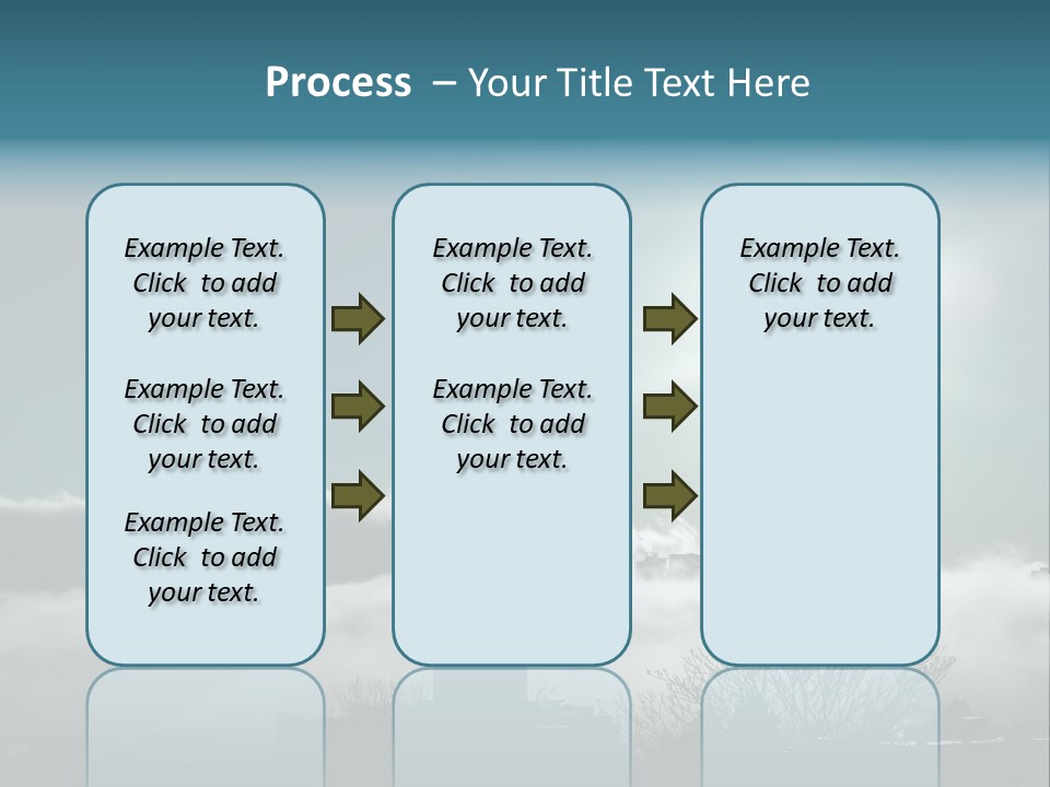 Space Needle Seattle Blue PowerPoint Template