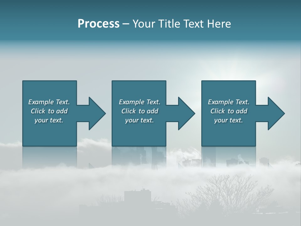 Space Needle Seattle Blue PowerPoint Template