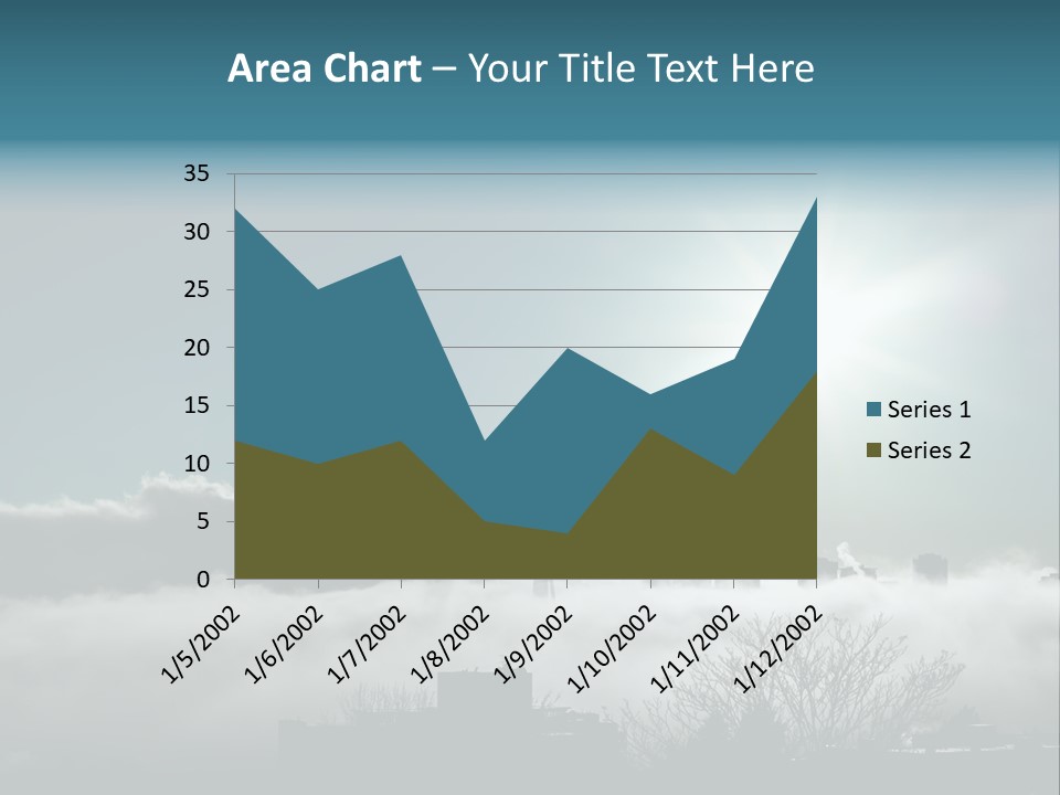 Space Needle Seattle Blue PowerPoint Template