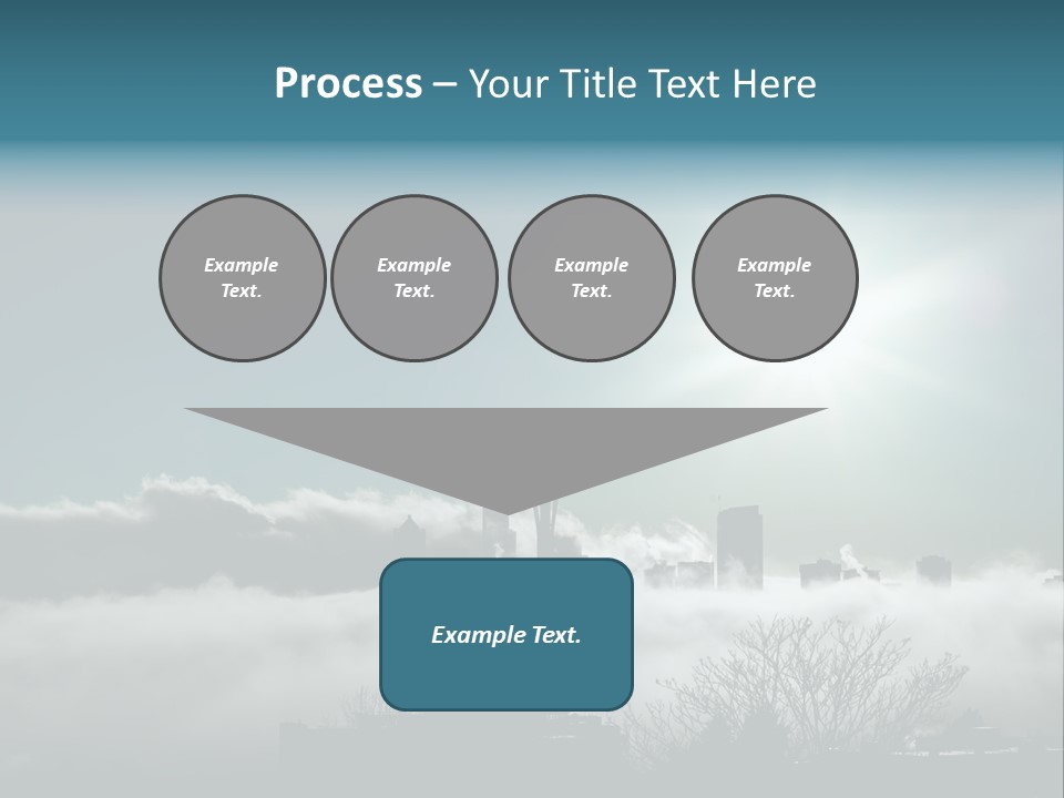 Space Needle Seattle Blue PowerPoint Template