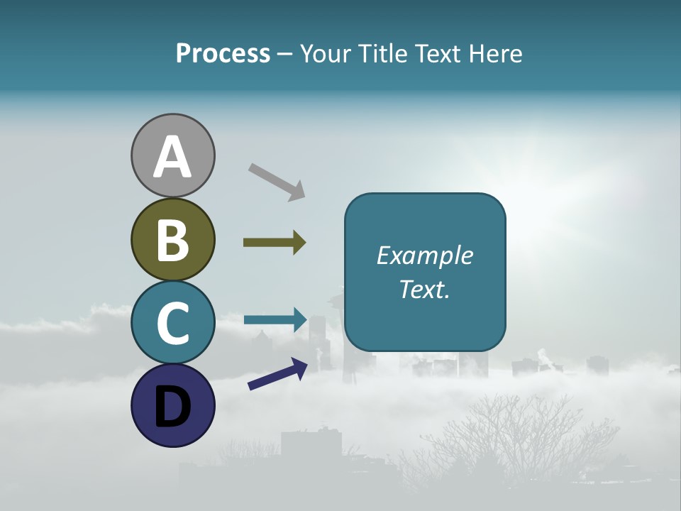 Space Needle Seattle Blue PowerPoint Template