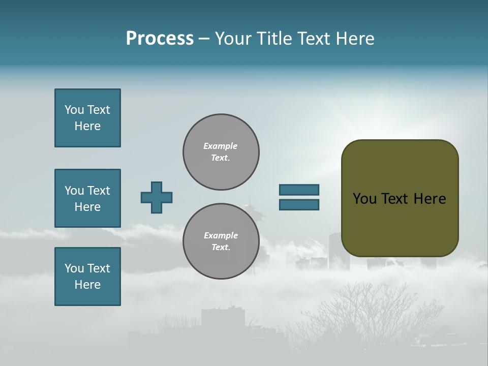 Space Needle Seattle Blue PowerPoint Template