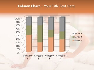 Modern Bedding Woman PowerPoint Template